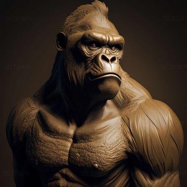 3D model gorilla (STL)